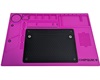 ESD Silicone Soldering Mat - Black with Purple Base